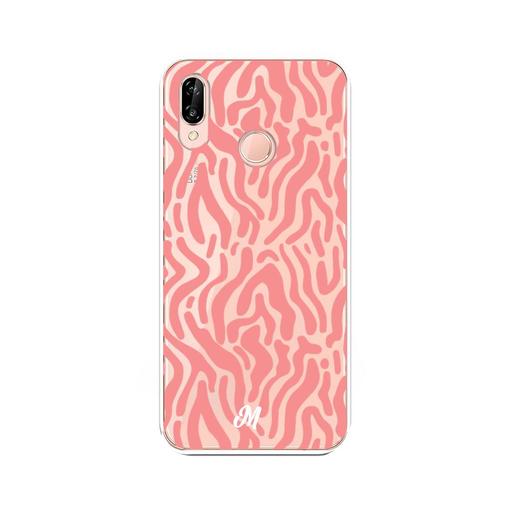 Case para Huawei P20 Lite Líneas Corales - Mandala Cases