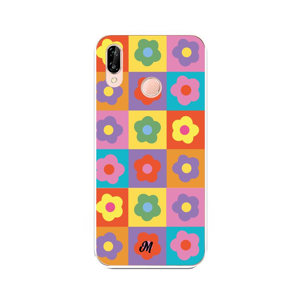 Case para Huawei P20 Lite Colors and Flowers - Mandala Cases