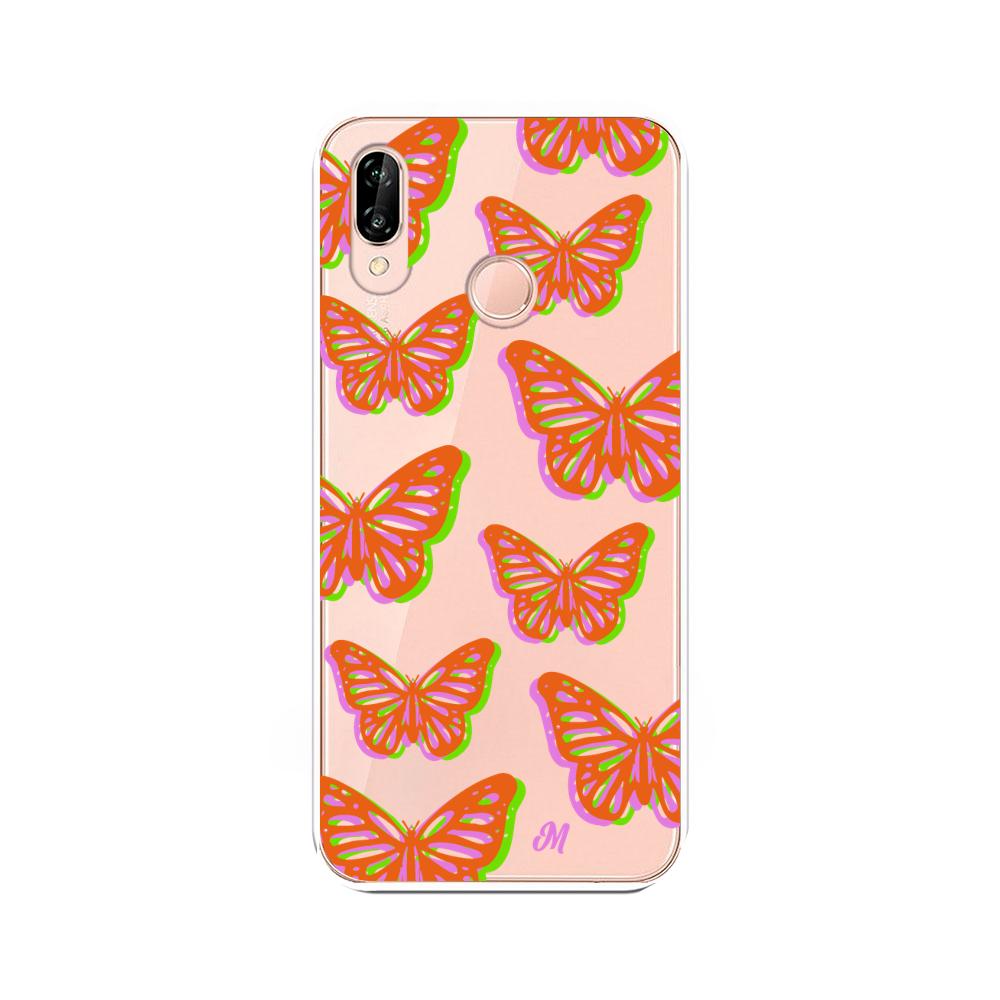 Case para Huawei P20 Lite Mariposas rojas aesthetic - Mandala Cases