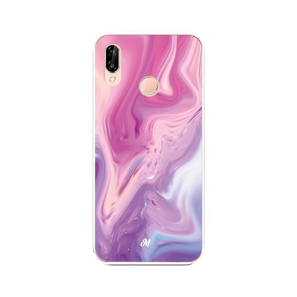 Cases para Huawei P20 Lite Marmol liquido pink - Mandala Cases