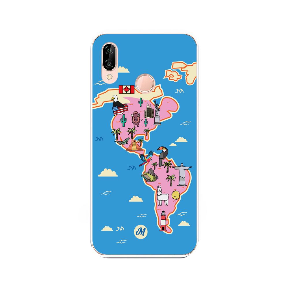 Cases para Huawei P20 Lite America on the Road - Mandala Cases