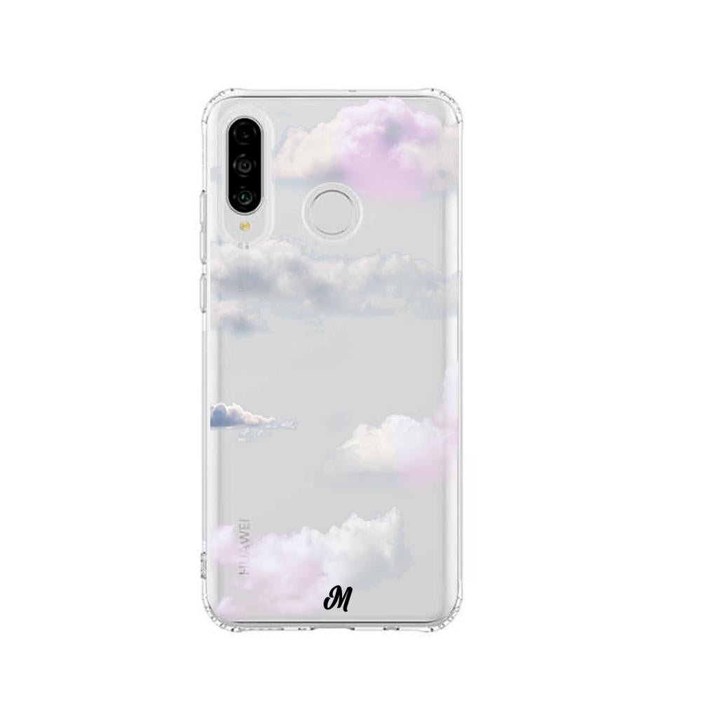 Case para Huawei P30 lite Nubes Lila-  - Mandala Cases