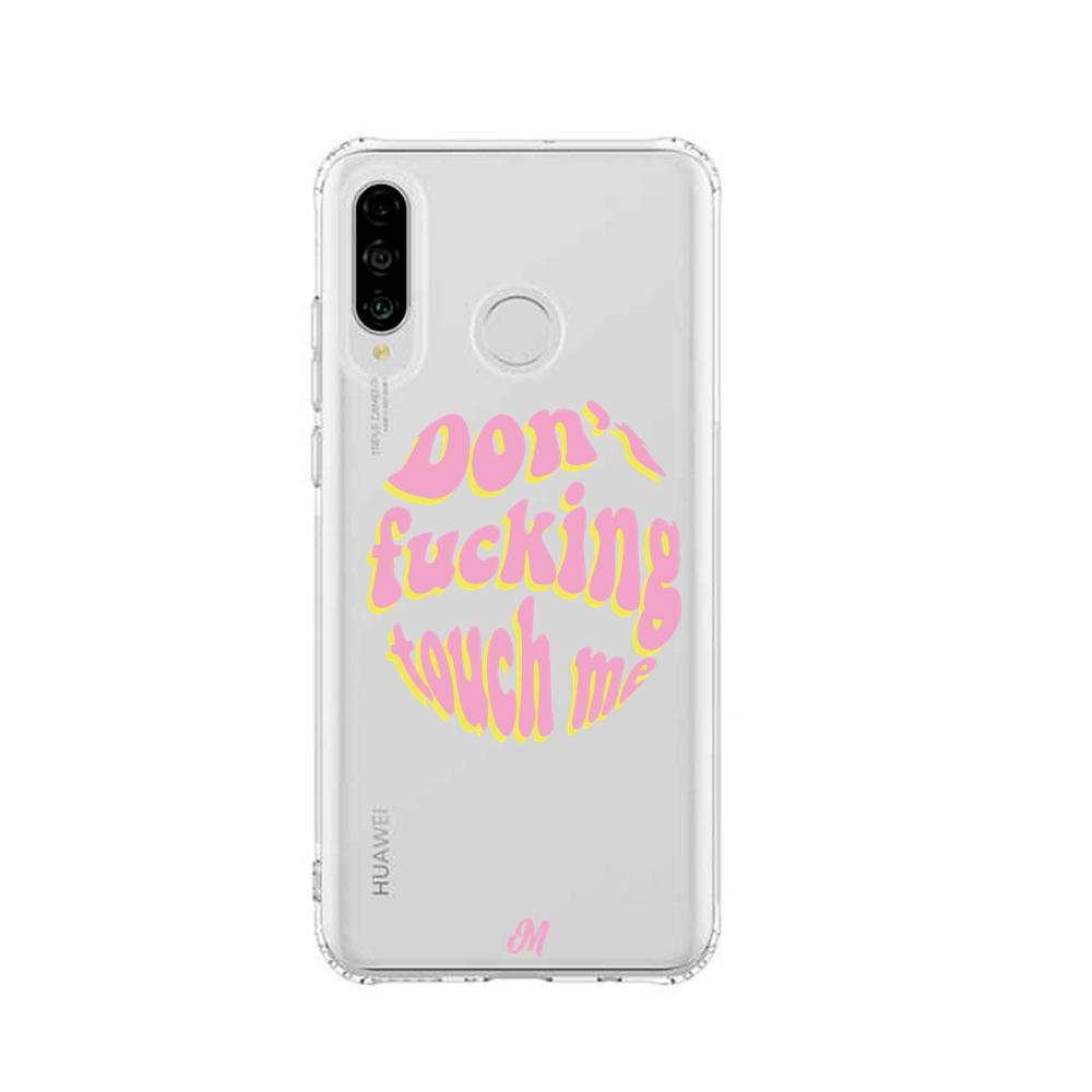 Case para Huawei P30 lite Don't fucking touch me rosa - Mandala Cases