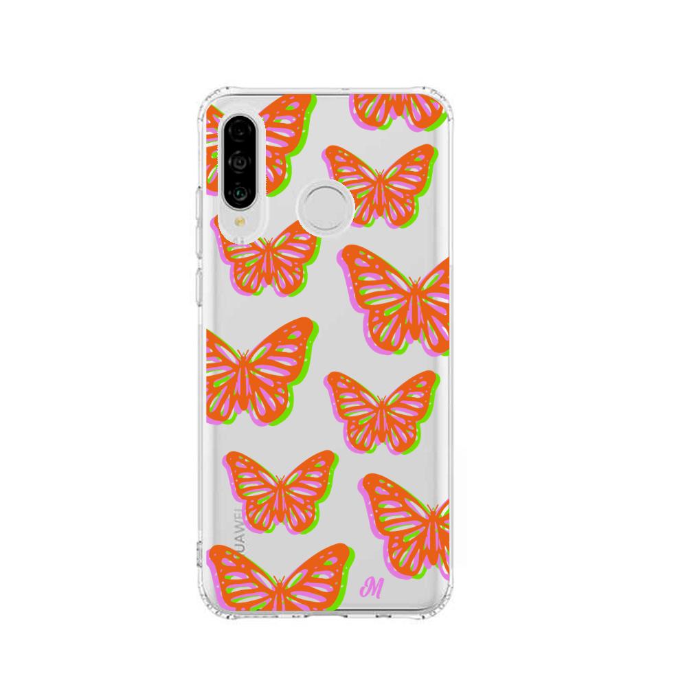 Case para Huawei P30 lite Mariposas rojas aesthetic - Mandala Cases