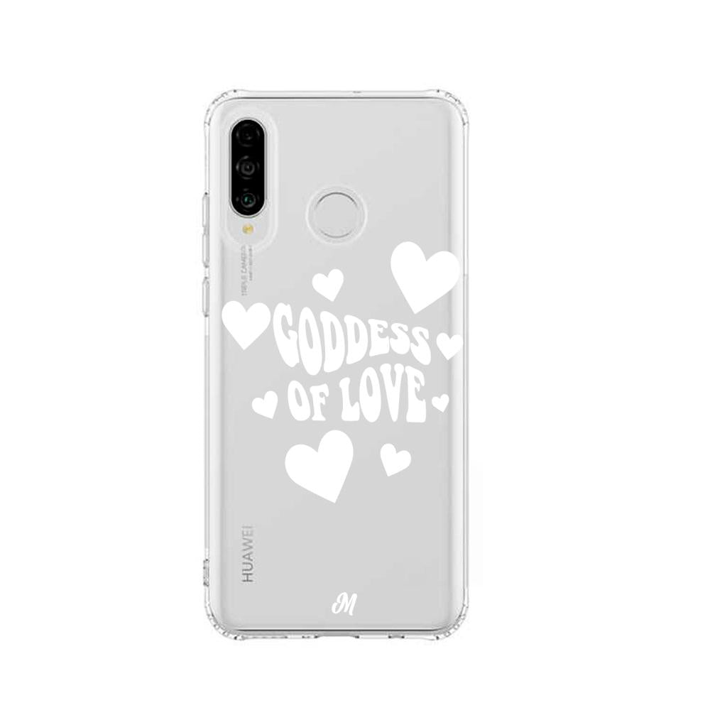 Case para Huawei P30 lite Goddess of love blanco - Mandala Cases