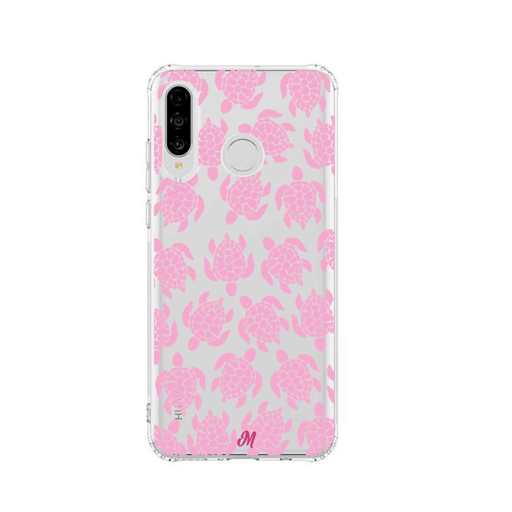 Case para Huawei P30 lite Tortugas rosa - Mandala Cases