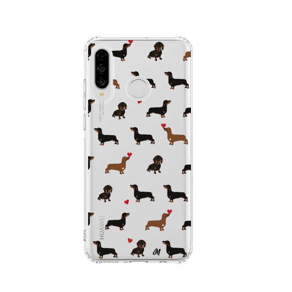 Case para Huawei P30 lite Perritos salchicha - Mandala Cases