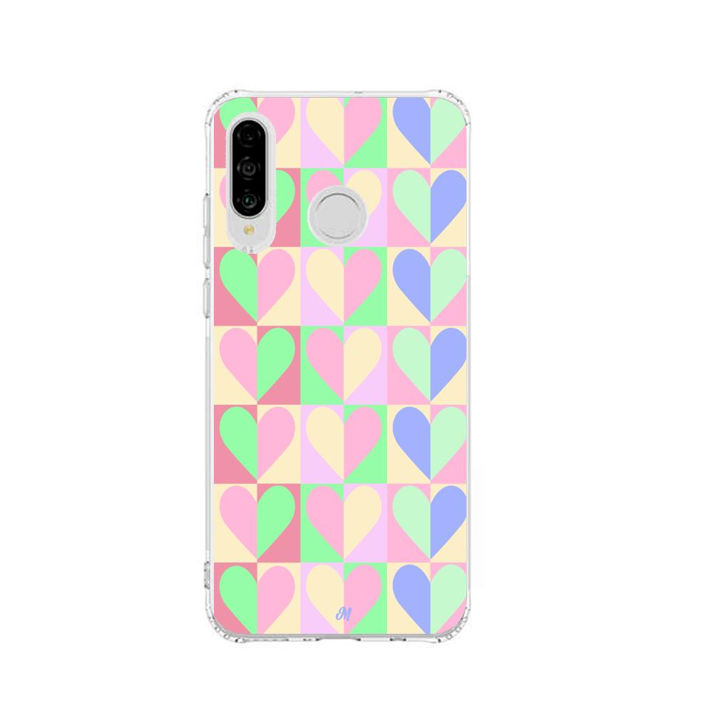 Case para Huawei P30 lite Corazones Lovely - Mandala Cases