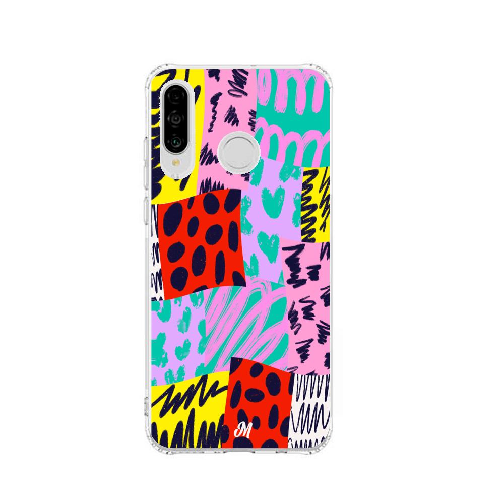 Case para Huawei P30 lite Square pattern - Mandala Cases