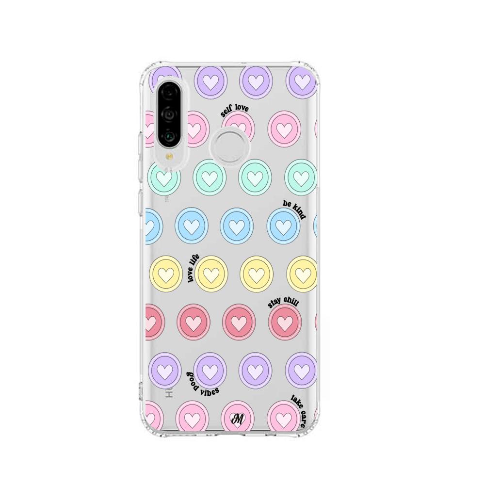 Case para Huawei P30 lite Sellos de amor - Mandala Cases