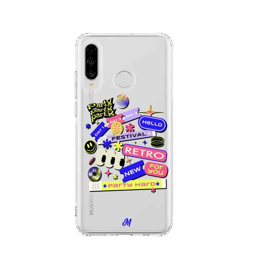 Case para Huawei P30 lite FESTIVAL STICKERS - Mandala Cases