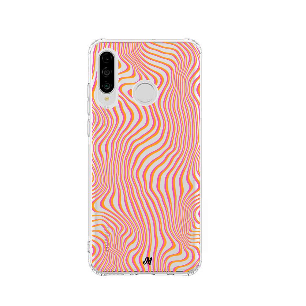 Case para Huawei P30 lite patron movimiento Naranja - Mandala Cases