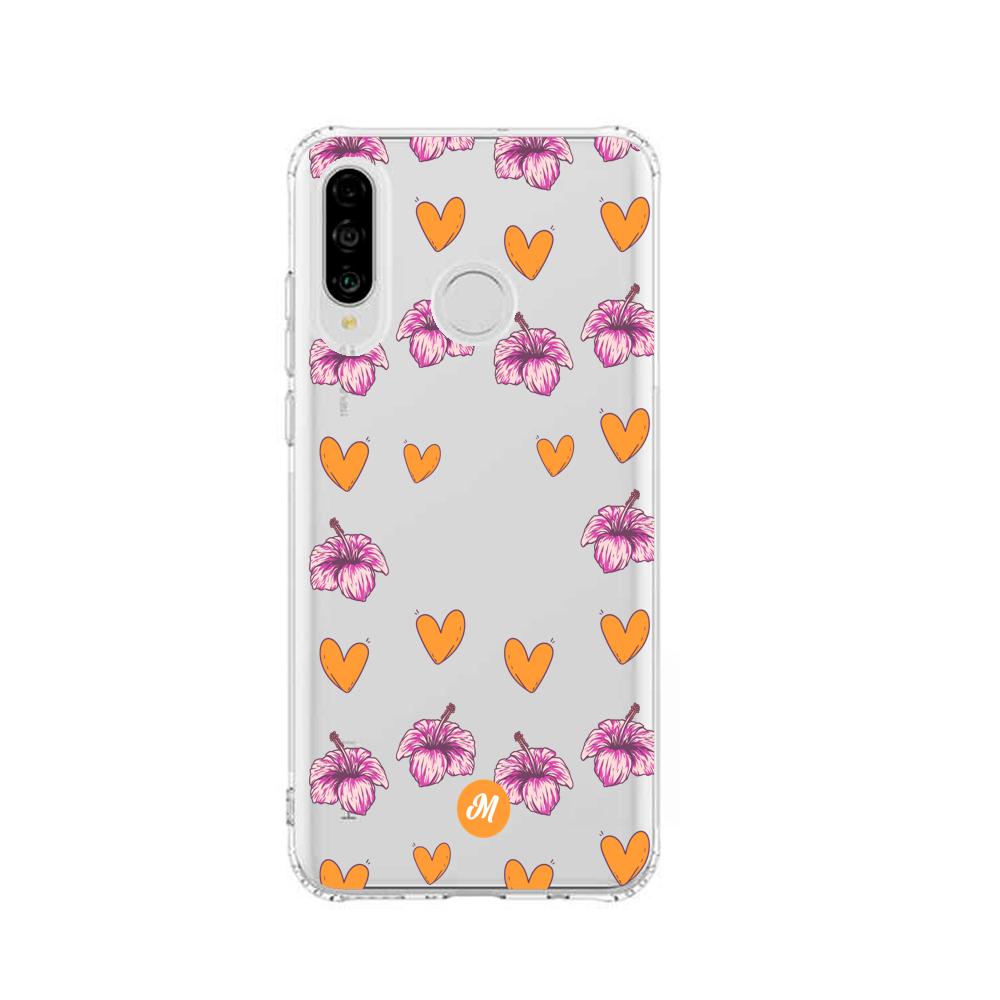 Cases para Huawei P30 lite Amor naranja - Mandala Cases
