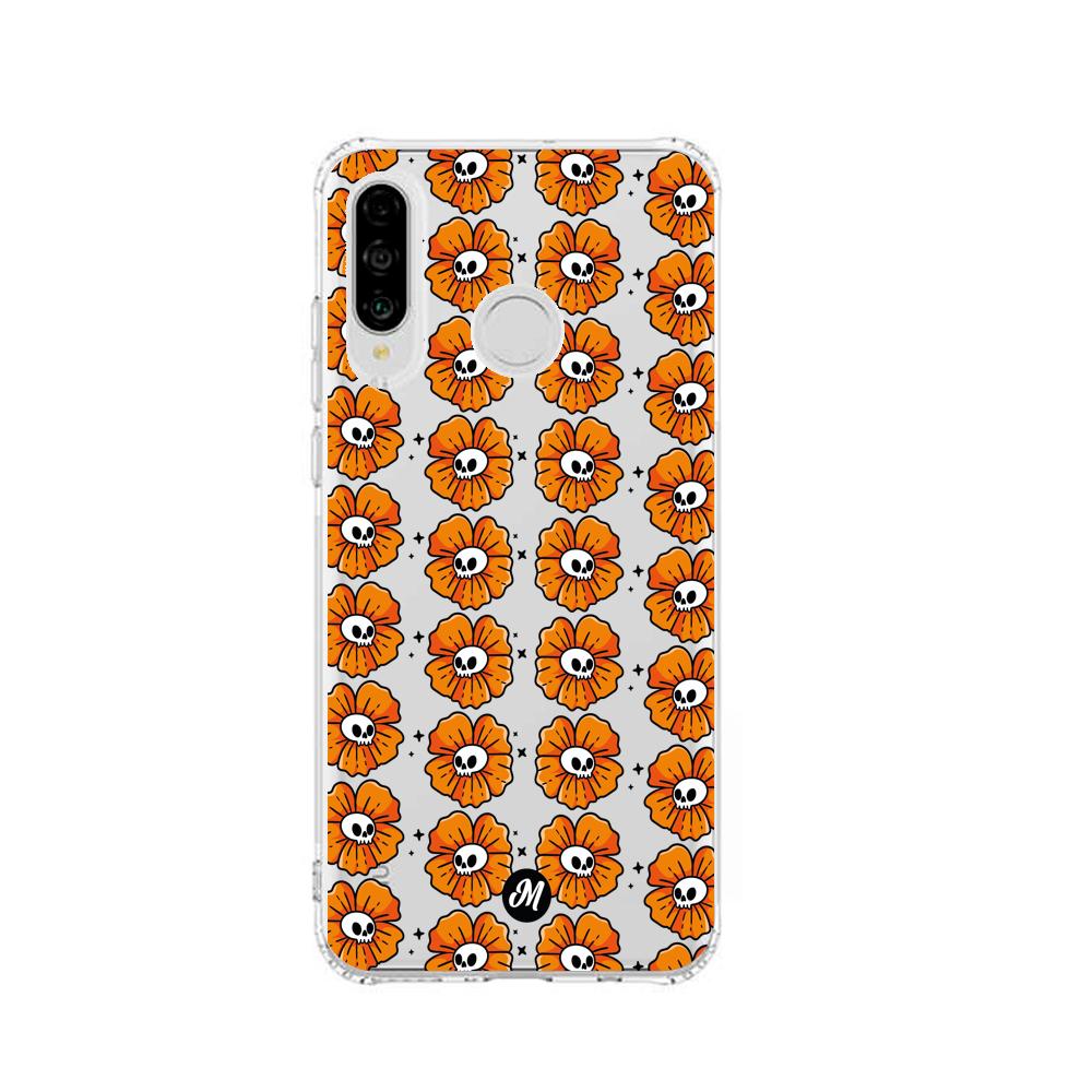 Cases para Huawei P30 lite Flor Calavera - Mandala Cases