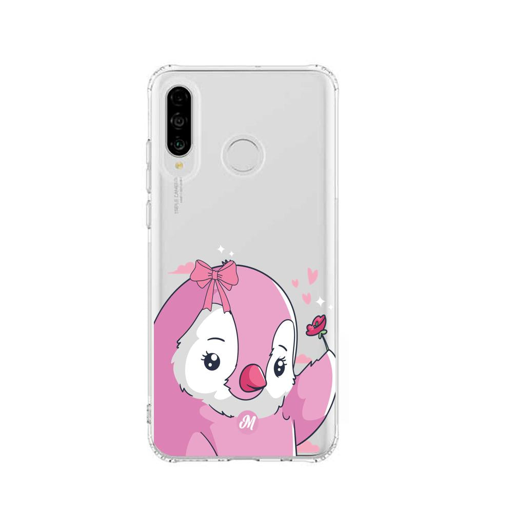 Cases para Huawei P30 lite Pingüino Coquette - Mandala Cases