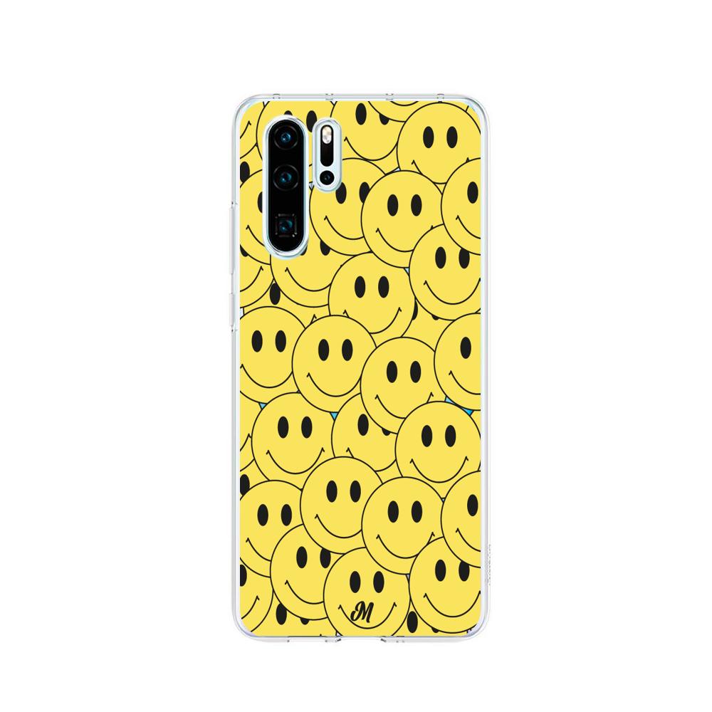 Case para Huawei P30 pro Yellow happy faces - Mandala Cases