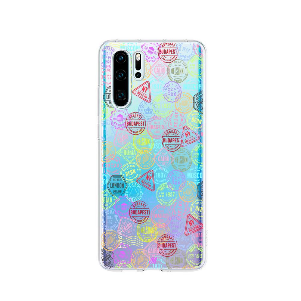 Case para Huawei P30 pro Sellos viajeros - Mandala Cases