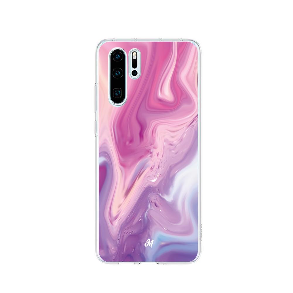 Cases para Huawei P30 pro Marmol liquido pink - Mandala Cases