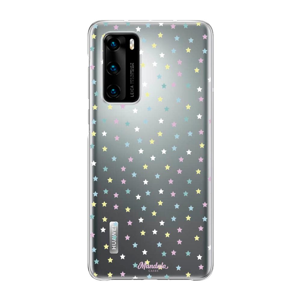 Case para Huawei P40 Funda Estrellas Blancas  - Mandala Cases