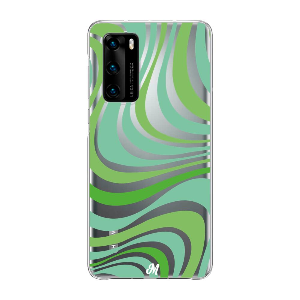 Case para Huawei P40 Groovy verde - Mandala Cases