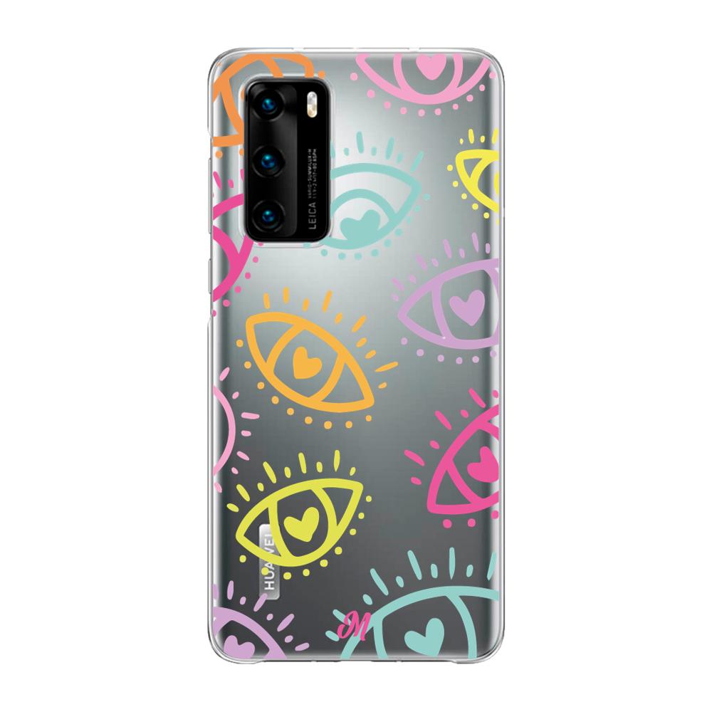 Case para Huawei P40 Eyes In Love-  - Mandala Cases
