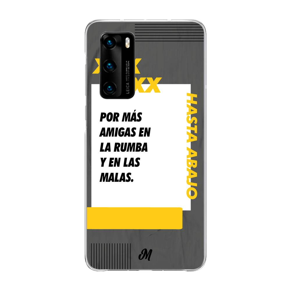 Case para Huawei P40 Por mas amigas en la rumba negro - Mandala Cases