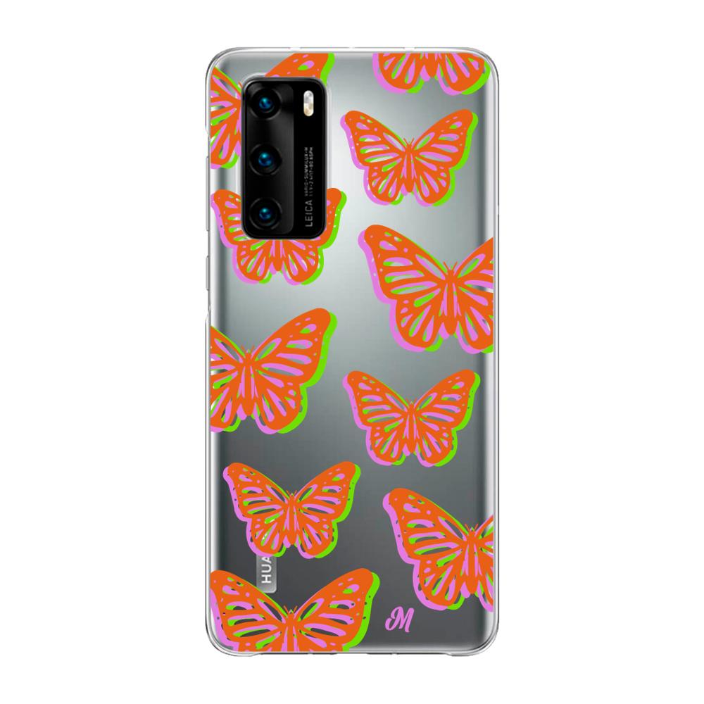 Case para Huawei P40 Mariposas rojas aesthetic - Mandala Cases