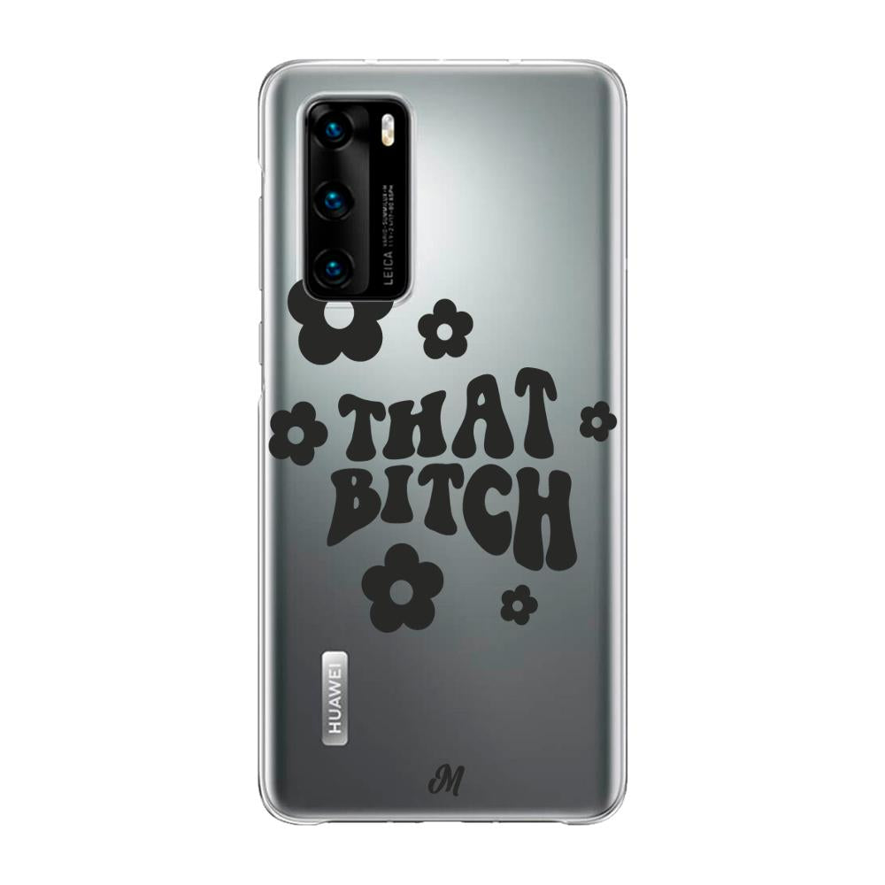 Case para Huawei P40 that bitch negro - Mandala Cases