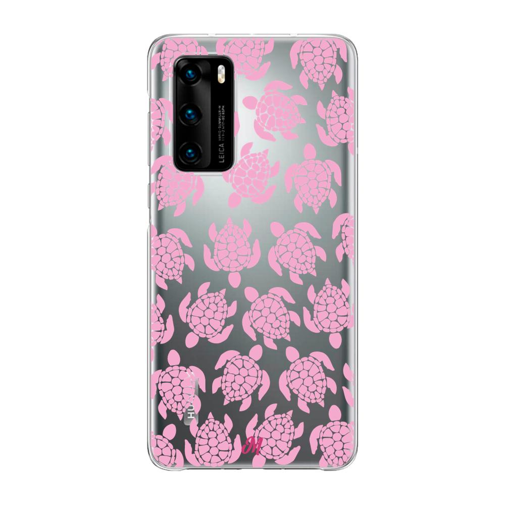 Case para Huawei P40 Tortugas rosa - Mandala Cases