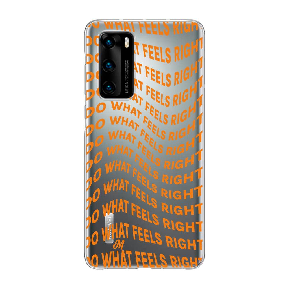 Case para Huawei P40 Do What Feels Right - Mandala Cases