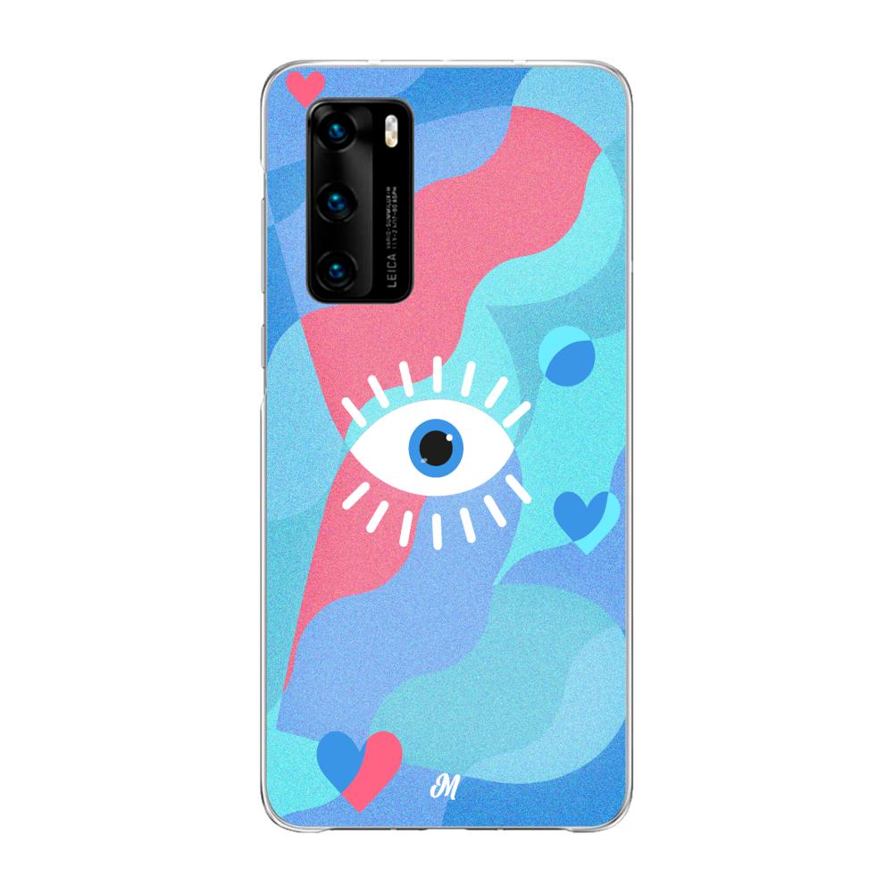 Case para Huawei P40 Amor azul - Mandala Cases