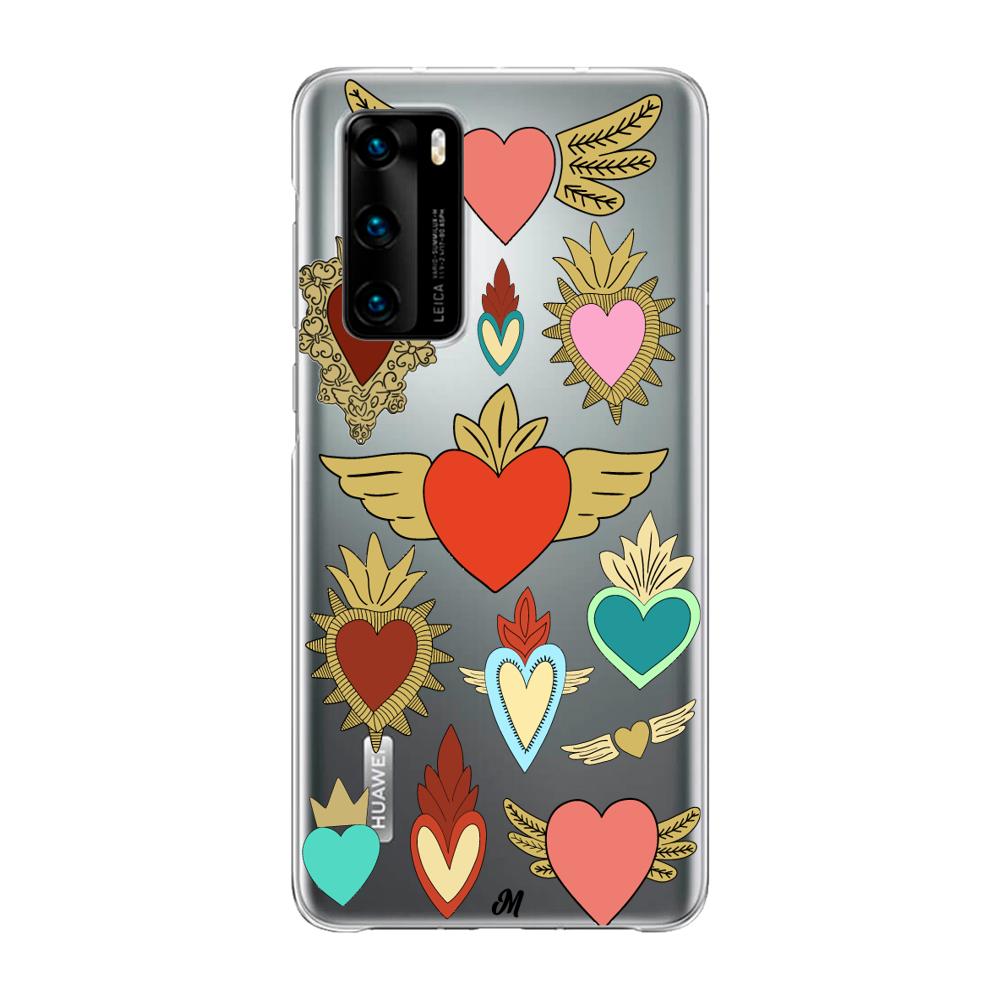 Case para Huawei P40 corazon angel - Mandala Cases