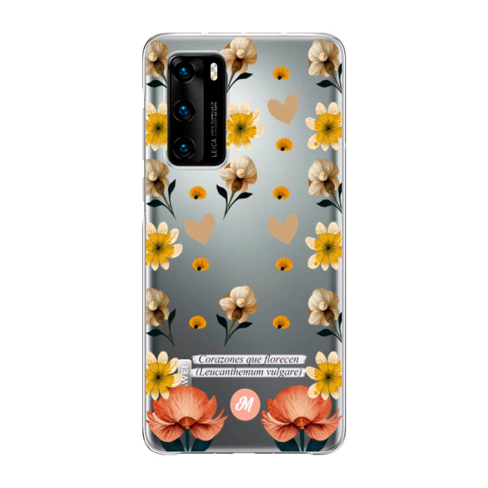 Cases para Huawei P40 Corazones que florecen - Mandala Cases