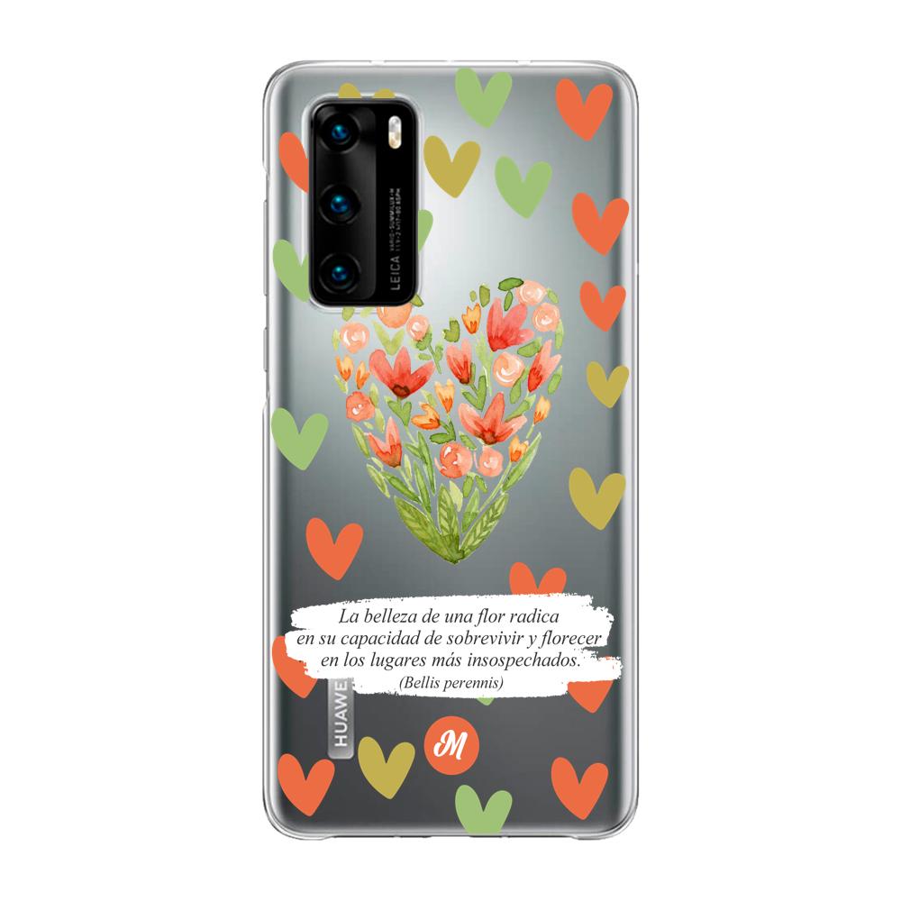 Cases para Huawei P40 Flores de colores - Mandala Cases