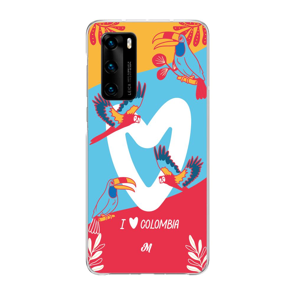 Cases para Huawei P40 I LOVE COLOMBIA - Mandala Cases