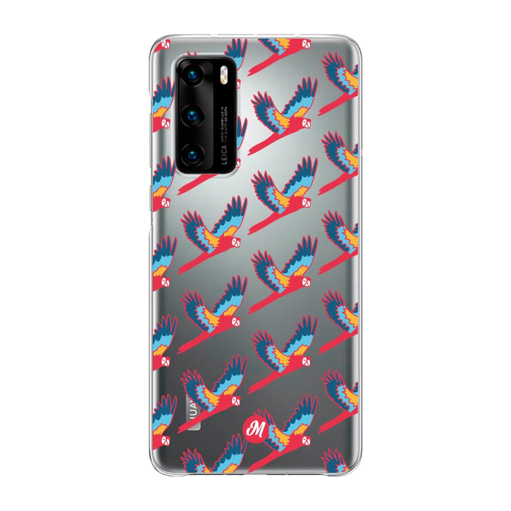 Cases para Huawei P40 Guacamayo escarlata - Mandala Cases