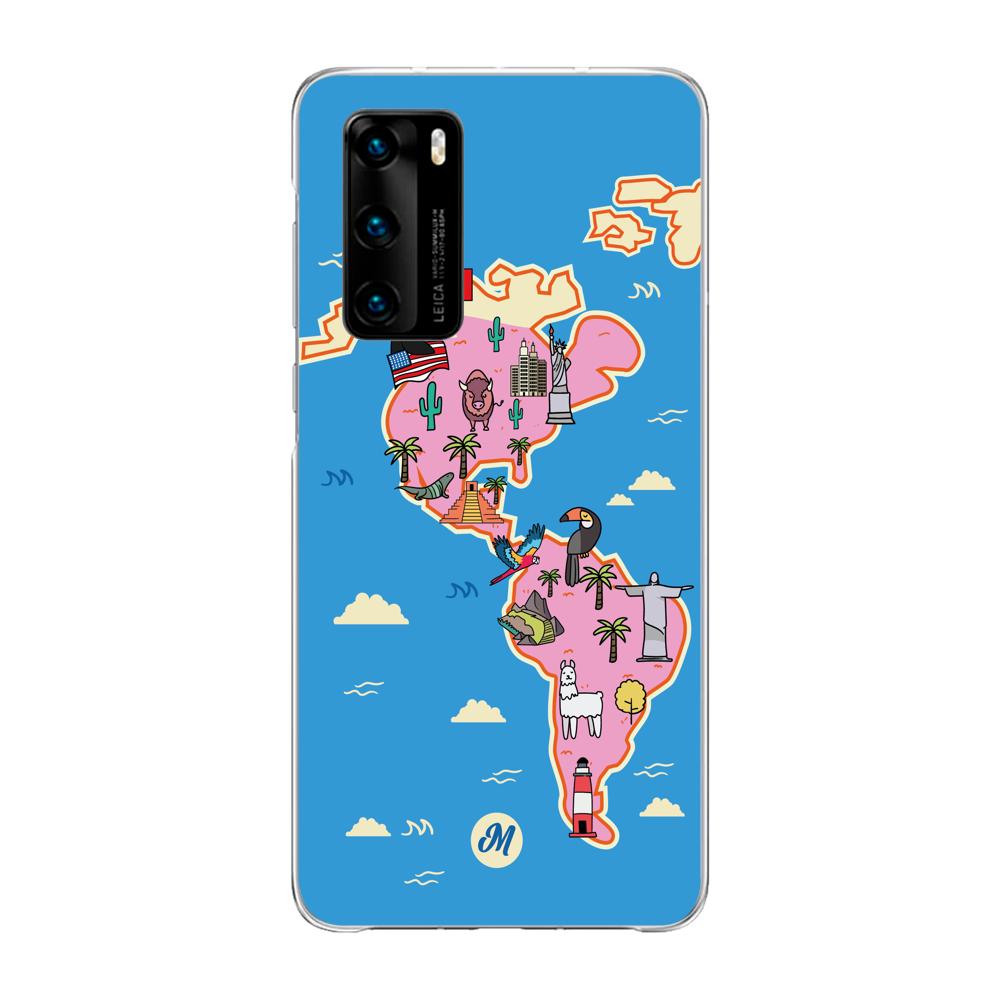 Cases para Huawei P40 America on the Road - Mandala Cases