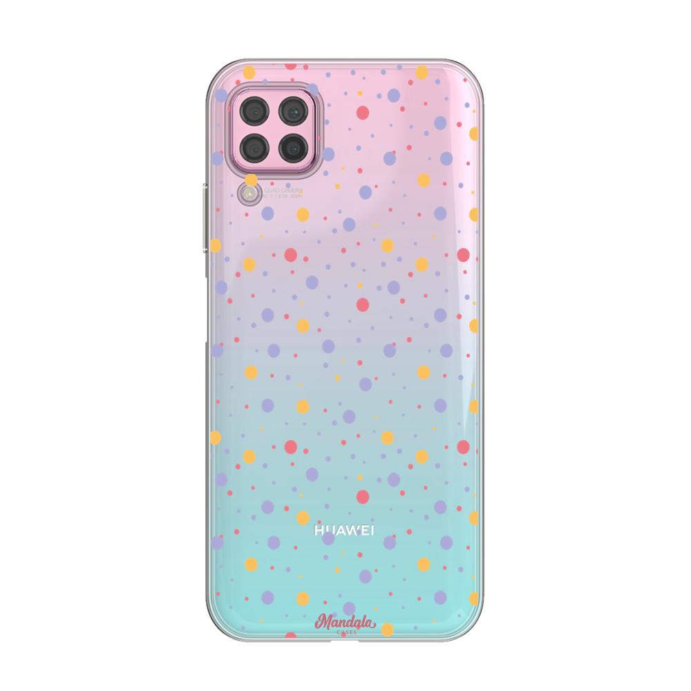 Case para Huawei P40 lite puntos de coloridos-  - Mandala Cases