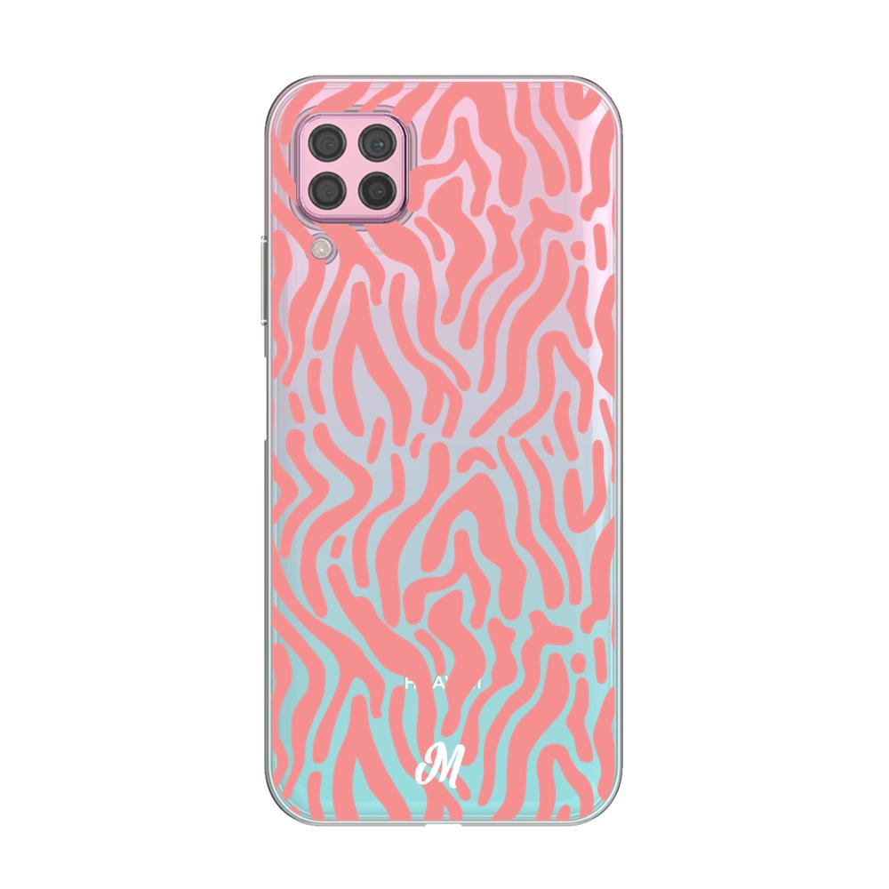 Case para Huawei P40 lite Líneas Corales - Mandala Cases