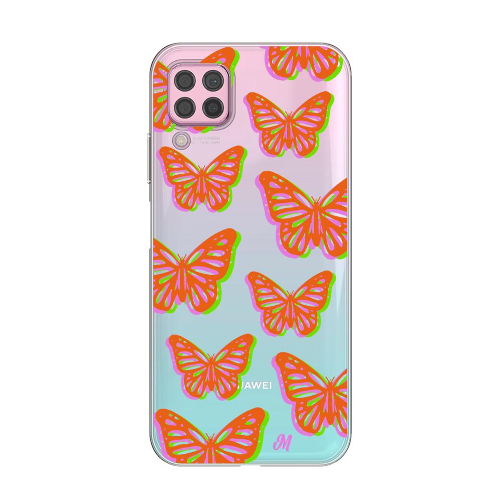 Case para Huawei P40 lite Mariposas rojas aesthetic - Mandala Cases