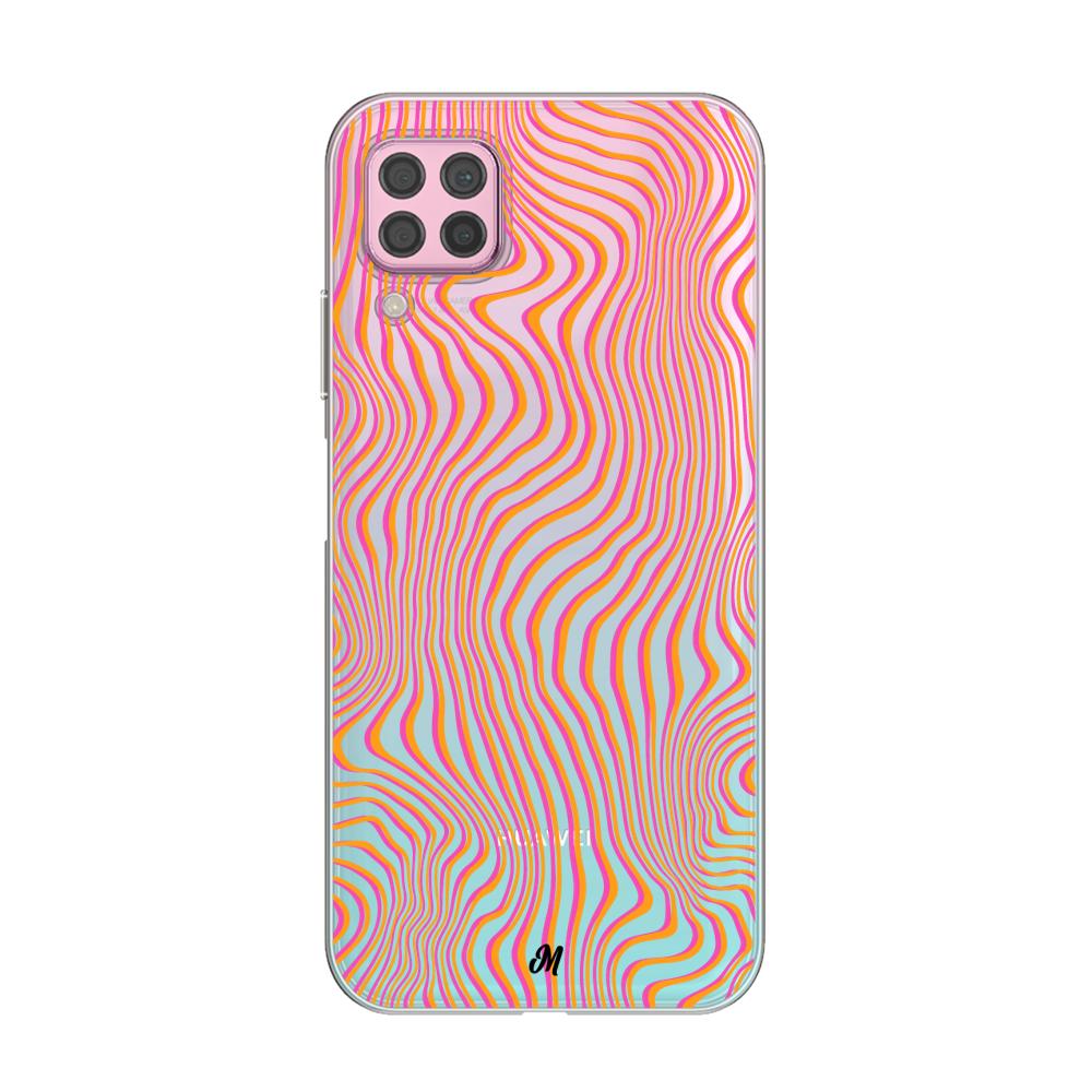 Case para Huawei P40 lite patron movimiento Naranja - Mandala Cases