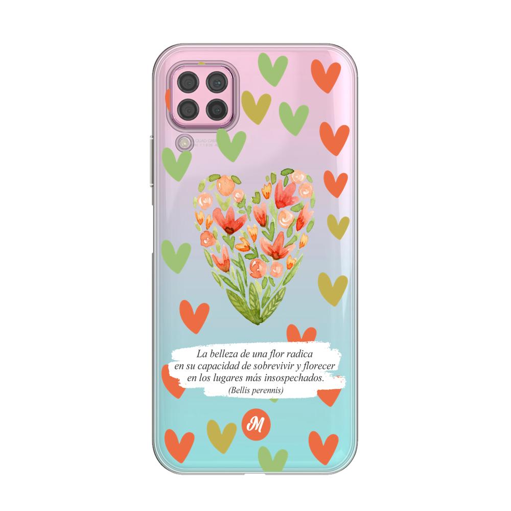 Cases para Huawei P40 lite Flores de colores - Mandala Cases