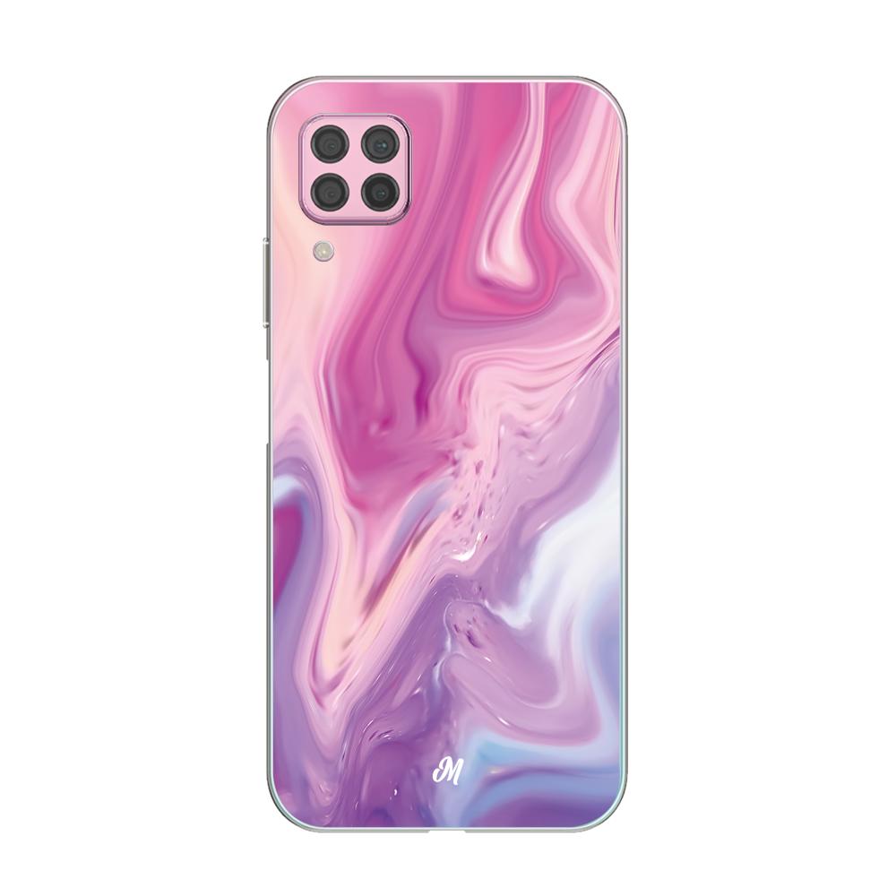 Cases para Huawei P40 lite Marmol liquido pink - Mandala Cases