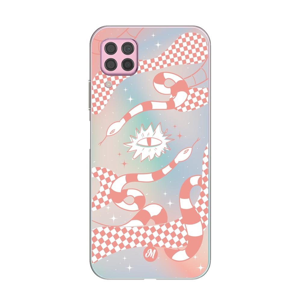 Cases para Huawei P40 lite Ojo de serpiente - Mandala Cases