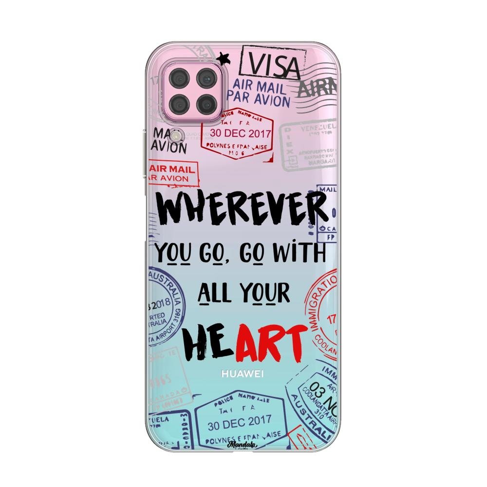 Case para Huawei P40 lite Go With Your Heart - Mandala Cases