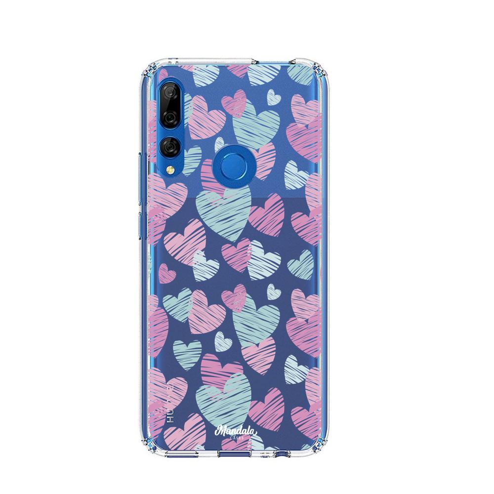 Case para Huawei Y9 2019 Funda Corazones Delicados  - Mandala Cases