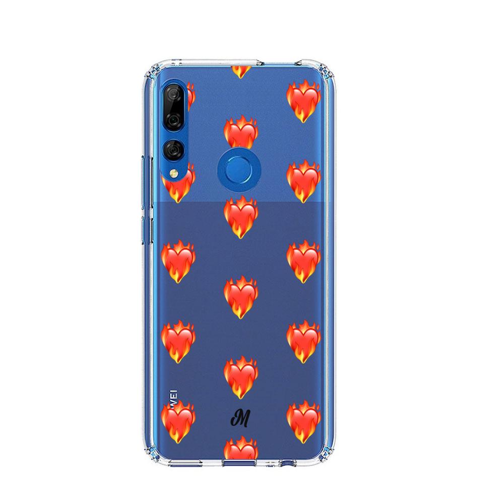 Case para Huawei Y9 2019 de Corazón en llamas - Mandala Cases