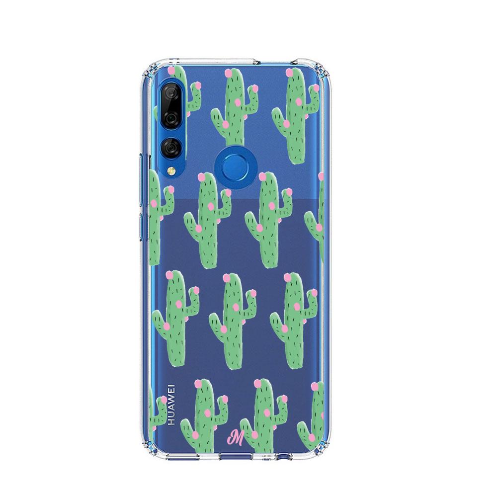 Case para Huawei Y9 2019 Cactus Con Flor Rosa  - Mandala Cases