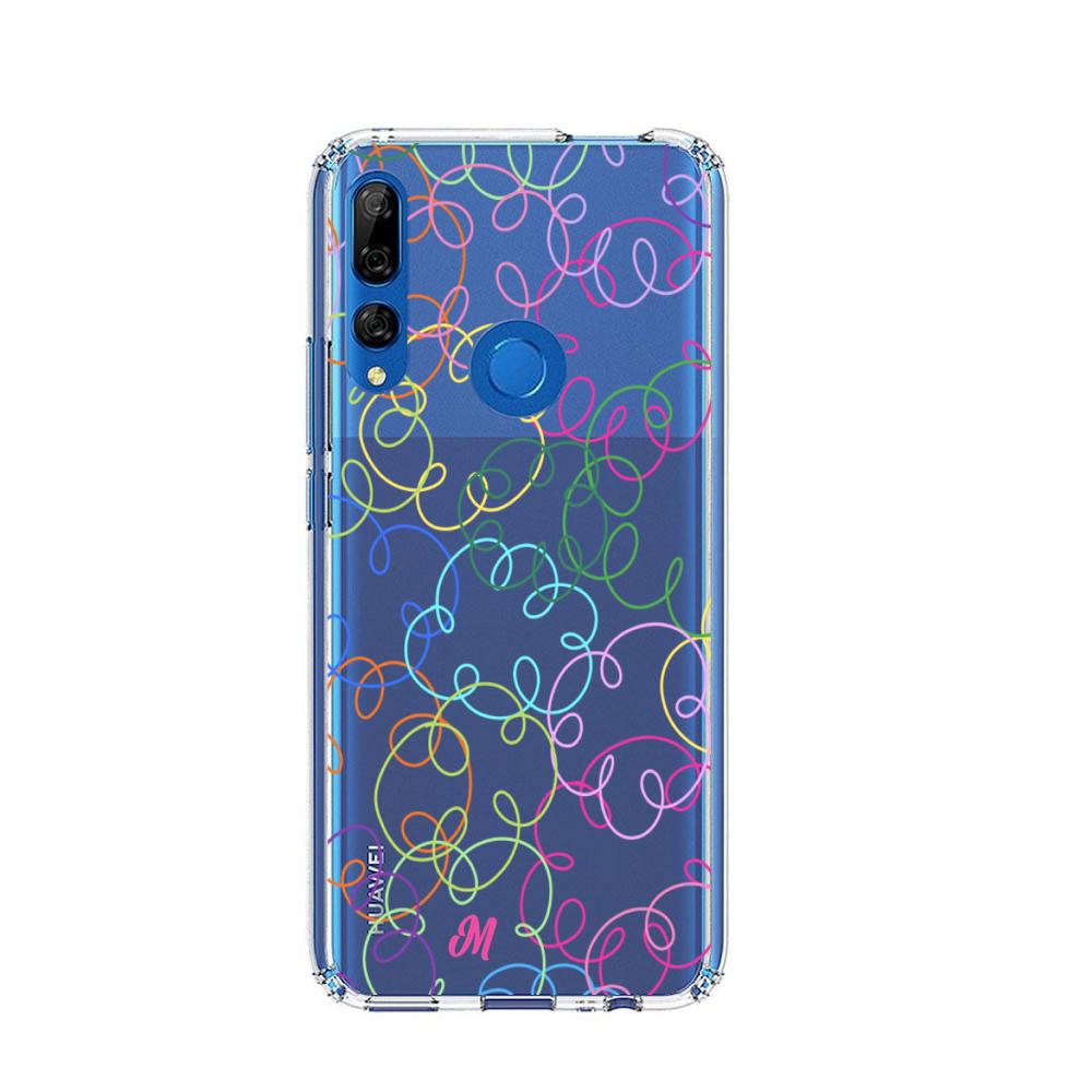 Case para Huawei Y9 2019 Curly lines - Mandala Cases