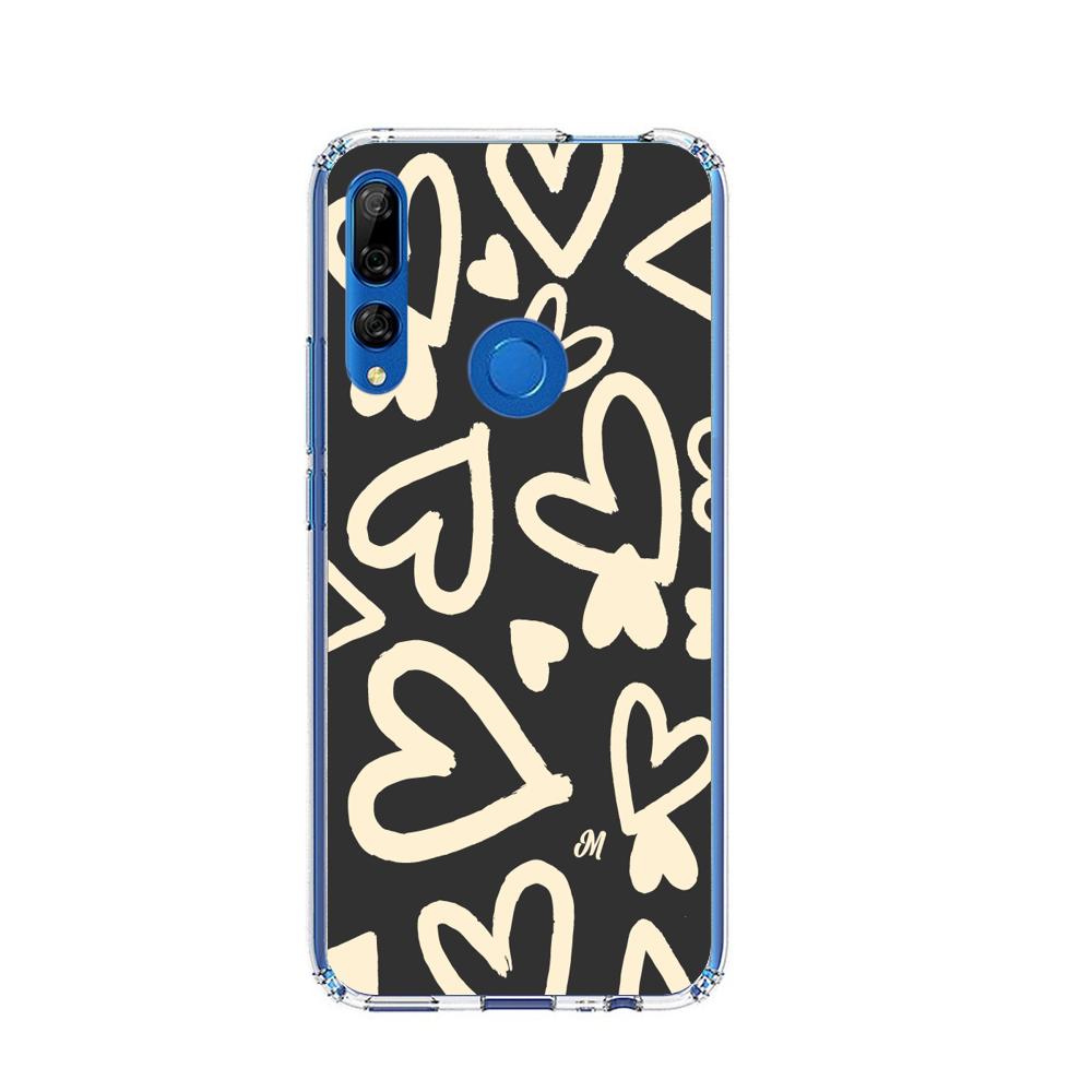 Case para Huawei Y9 2019 Black Hearts - Mandala Cases